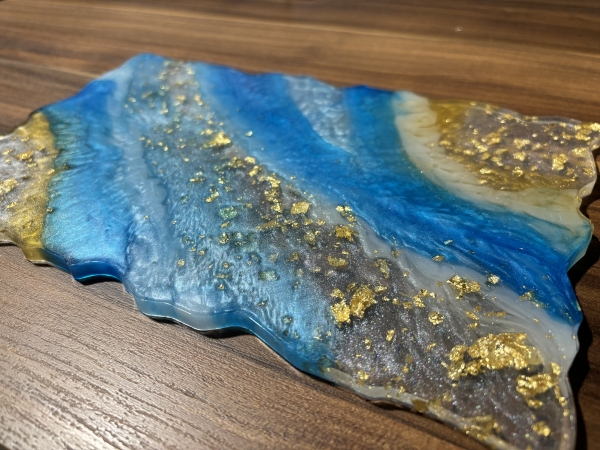 Plateau de service décoratif résine époxy – Image 2