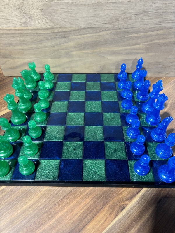 Jeu d’échec résine epoxy