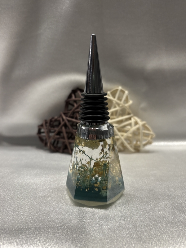 Bouchon pour bouteille de vin décoratif résine époxy – Image 22
