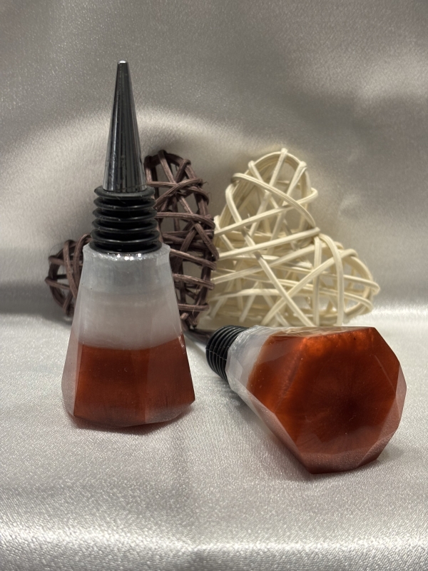 Bouchon pour bouteille de vin décoratif résine époxy – Image 21