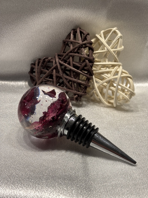 Bouchon pour bouteille de vin décoratif résine époxy – Image 19