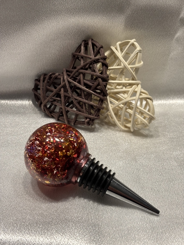 Bouchon pour bouteille de vin décoratif résine époxy – Image 18