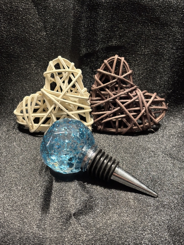 Bouchon pour bouteille de vin décoratif résine époxy – Image 14