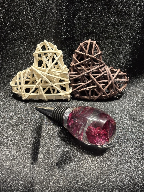 Bouchon pour bouteille de vin décoratif résine époxy – Image 11